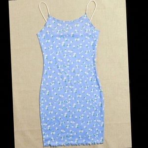 Girl’s Floral Blue Dress